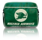 Image of NIGERIA AIRWAYS RETROBAG FAUX LEATHER (RT-NA-GN)