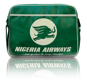 Image of NIGERIA AIRWAYS RETROBAG FAUX LEATHER (RT-NA-GN)