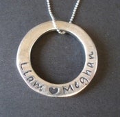 Image of Circle of Love Silver Pendant