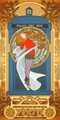 Image of Amy Pond by way of Alphonse Mucha