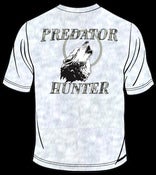 Image of Predator Hunter on a White, Ash or Sand 100% Cotton Shirt