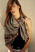 Image of Hand Loom Scarf - Grey Melange