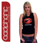 Image of 'Acidphonic Lips' Vest-Top - Ladies Black