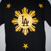 Image of AKO Apparel - LA Sun N Stars - Yellow on Black [LASNS09YBLK]