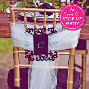 Image of Flourish Monogram Luxecut™ Chair Tie