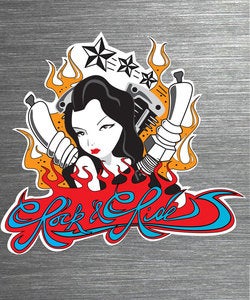 Image of Spark Plug Girl Sticker
