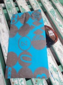 Image of Blue letters sunglass case