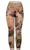 Image of Nude Flourish Tattoo Leggings