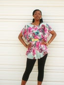 Image of Sheer Butterfly Floral Tunic 