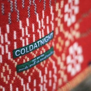 Image of coldatnight Welsh blanket in Red