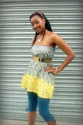 Image of Geometric Print Bandeau Tunic
