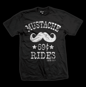 Image of Mustache Ride 69¢ T-Shirt