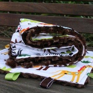 Image of (SOLD OUT) Snuggle Zoo Blanket & Blankie Set