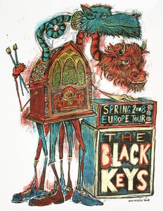 Image of The Black Keys New Years European Tour Poster