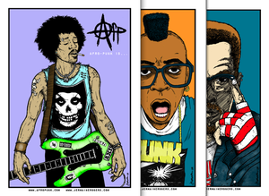 Image of Set of 3 Afro-Punk Limited Edition Posters by Jermaine Rogers