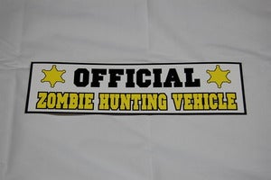 Image of Official Zombie Hunting Vehicle Bumper Sticker