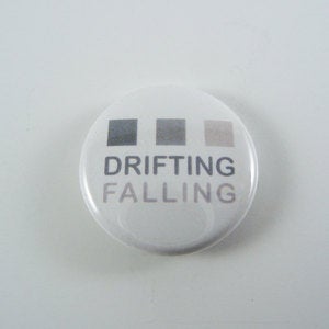 Image of Drifting Falling Badge/Button