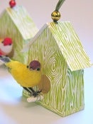 Image of Letterpress Birdhouse Ornament