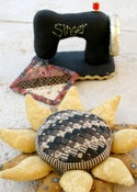 Image of Sewing Machine and Sunflower Pincushion patterns