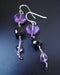 Image of Long amethyst and spinel earrings