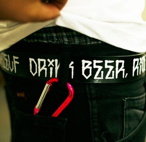 Image of RIDE BIKES, DRINK BEER, GO FUCK YOURSELF - BELT