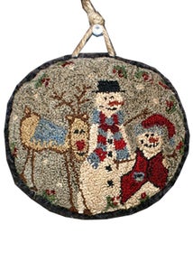 Image of Snowfriends punchneedle pattern