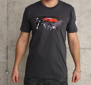 Image of -273 Derestricted v. MP Bike sketch T - Asphalt / Red
