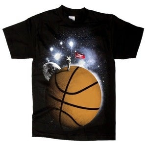 Image of Paper Chain Baller tee. Black.
