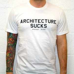 Image of Architecture Sucks - Black on White