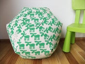 Image of Green Moose Floor Cushion -Large