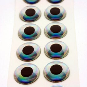 Image of 3-D 1/2" Big Fish Eyes-Super Pearl