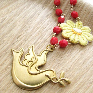 Image of peace loving people necklace
