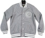 Image of SIMON SAYS VARSITY JACKET | cool grey