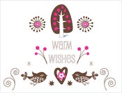 Image of warm wishes holiday cards