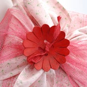 Image of Pink Sprig Reusable Gift Wrap (+ Trim)