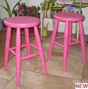Image of Low Bar Stool / Children's Stool - Painted in Rock Candy 
