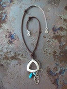 Image of Jewelry, 'Leather Charmcatcher' Necklace