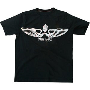 Image of VON SOL SILVER FOIL T-SHIRT (BLACK)