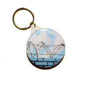 Image of Blue Wall Heart Key Ring