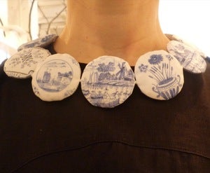 Image of fabric necklaces by imke klee
