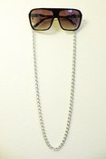 Image of  Silver Diamond Cut Chain Eyeglass Holders