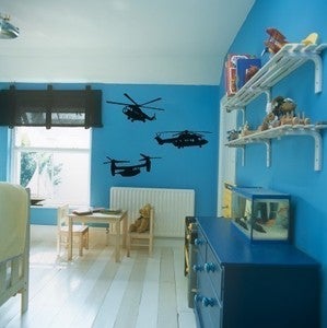 Image of Vinyl Wall Sticker Decal Art - Helicopters