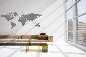 Image of Vinyl Wall Sticker Decal Art - World Map