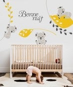 Image of Vinyl Wall Sticker Decal Art - Koala Nighty Night