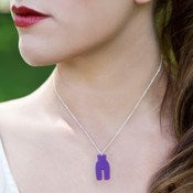 Image of Small Single Lucite/Wood/Mirror Silver