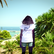 Image of Basic Space Tee - White/Purple - unisex