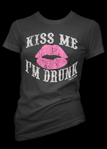 Image of Kiss Me I'm Drunk T-Shirt