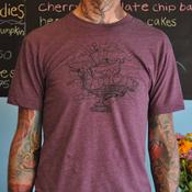 Image of Men's Official Pattycake T-shirt Heather Plum