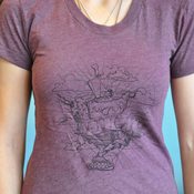 Image of Women's Official Pattycake T-shirt Heather Plum