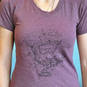 Image of Women's Official Pattycake T-shirt Heather Plum